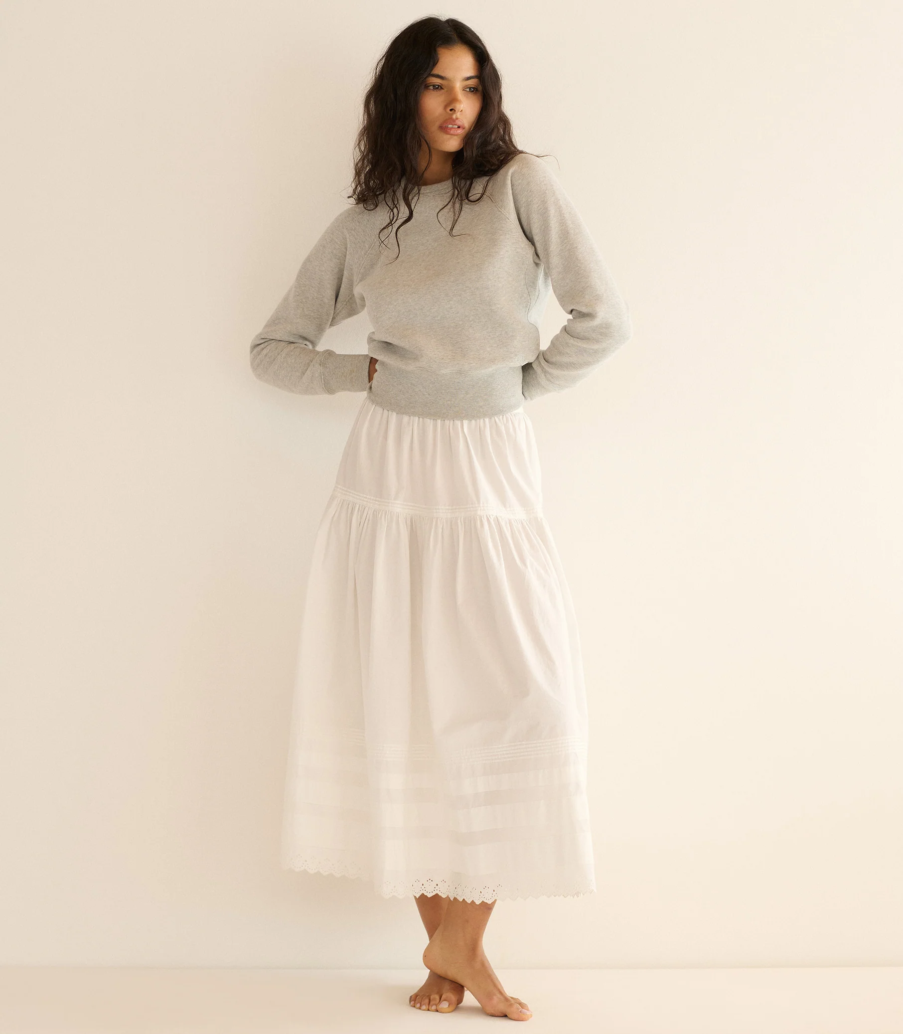 SEBASTIANE SKIRT -- POWDER - Image 4