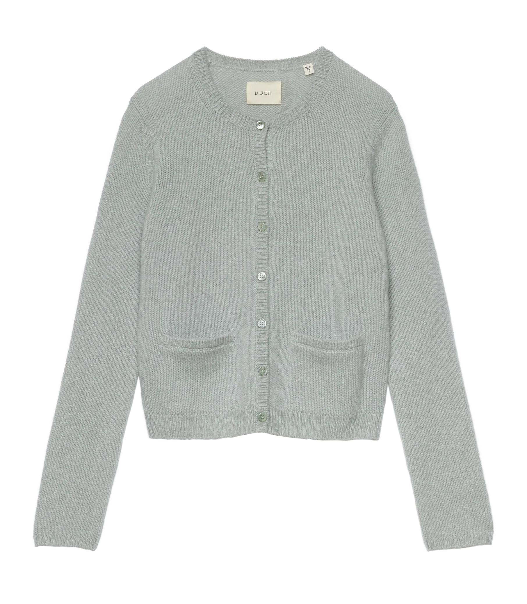 THEA CASHMERE CARDIGAN -- EUCALYPTUS - Image 5