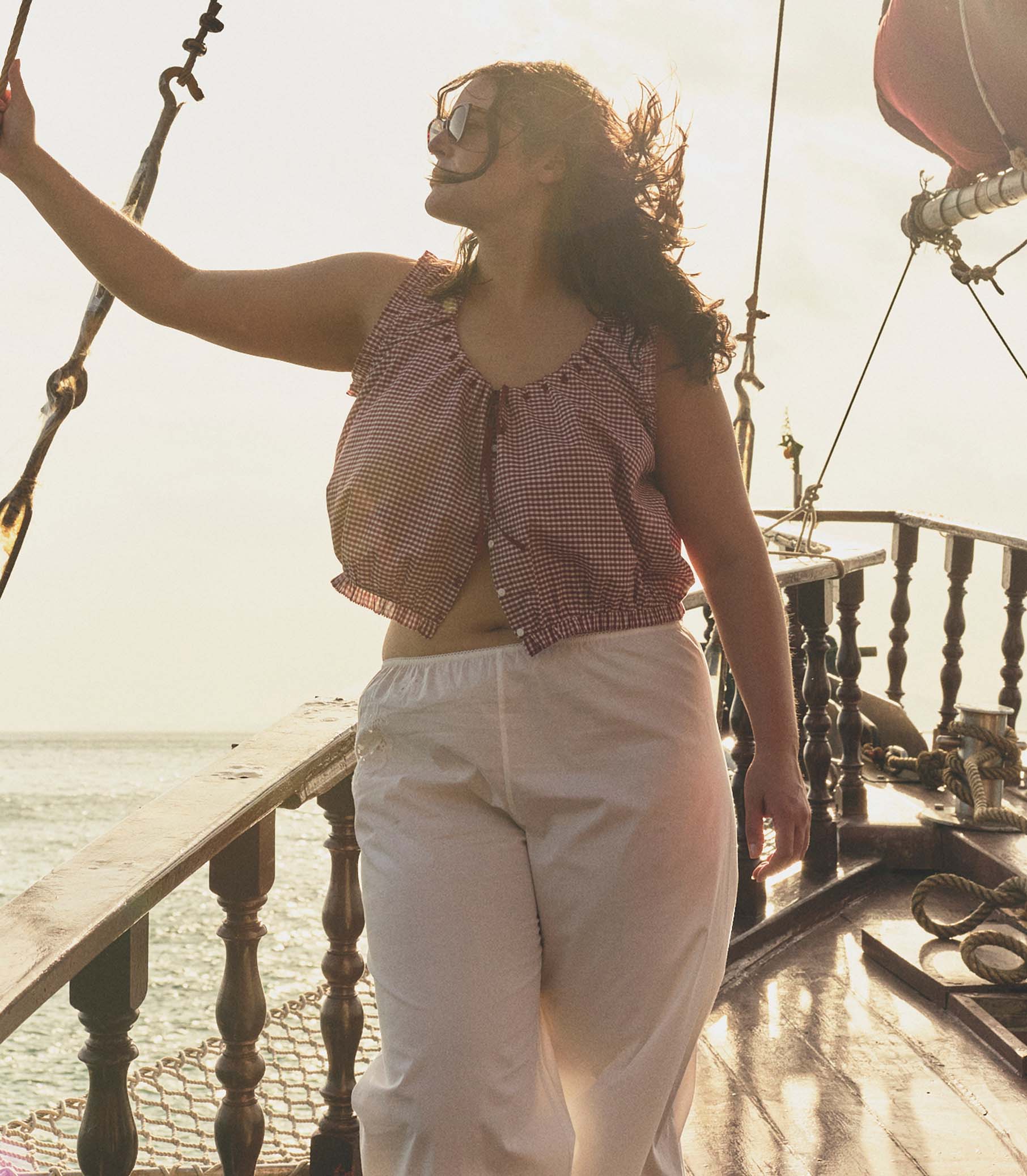 TRAVELER TOP -- MULBERRY LA MADDALENA GINGHAM - Image 4
