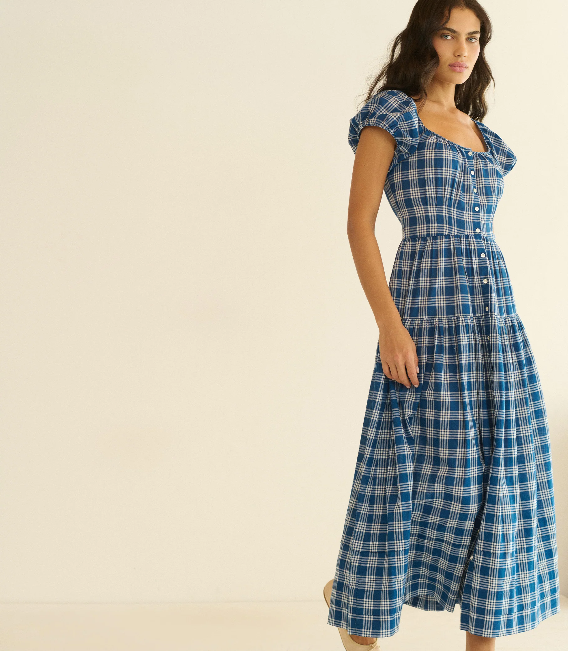 VALENNE DRESS -- DORSET PLAID - Image 2