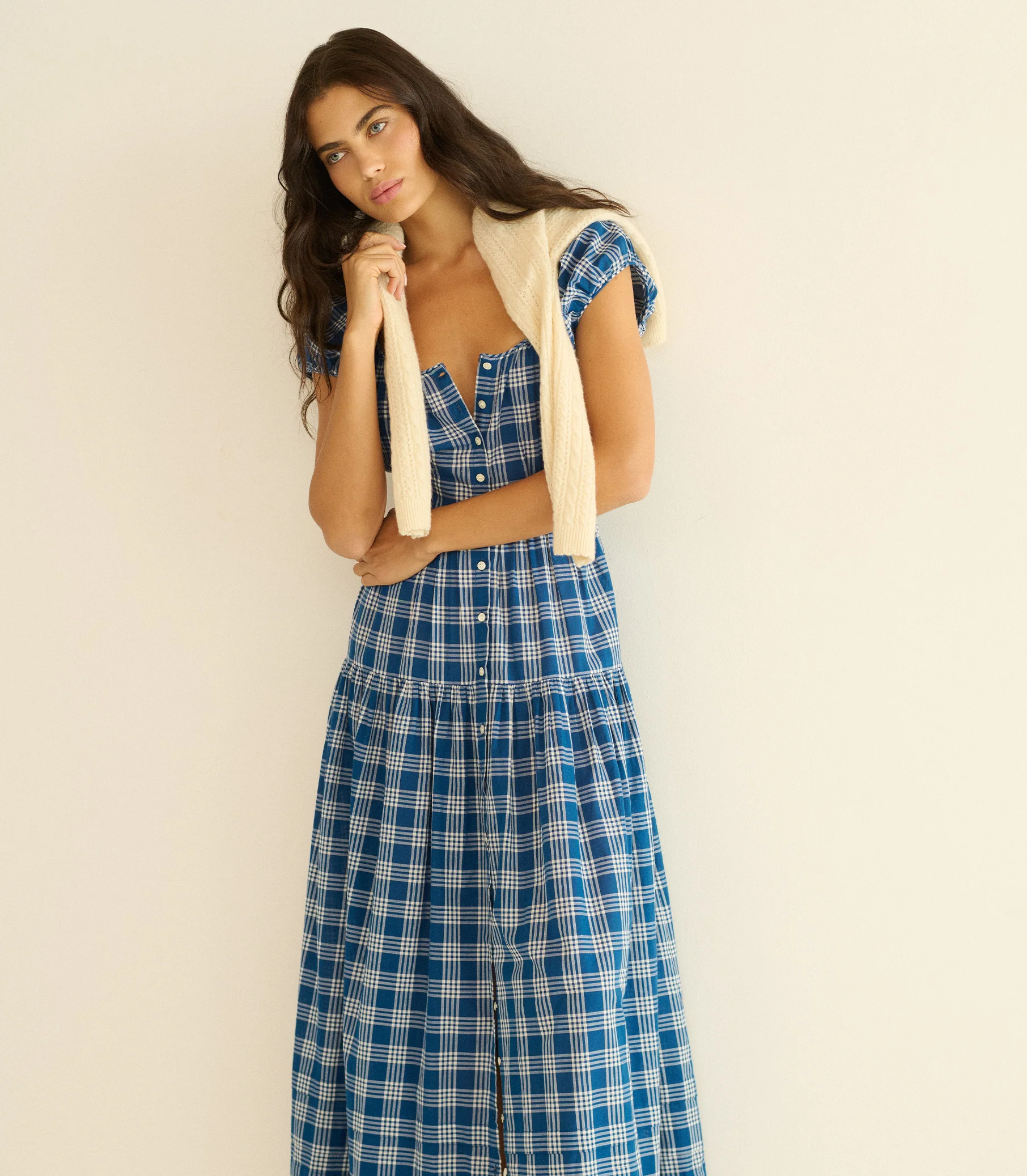 VALENNE DRESS -- DORSET PLAID - Image 5