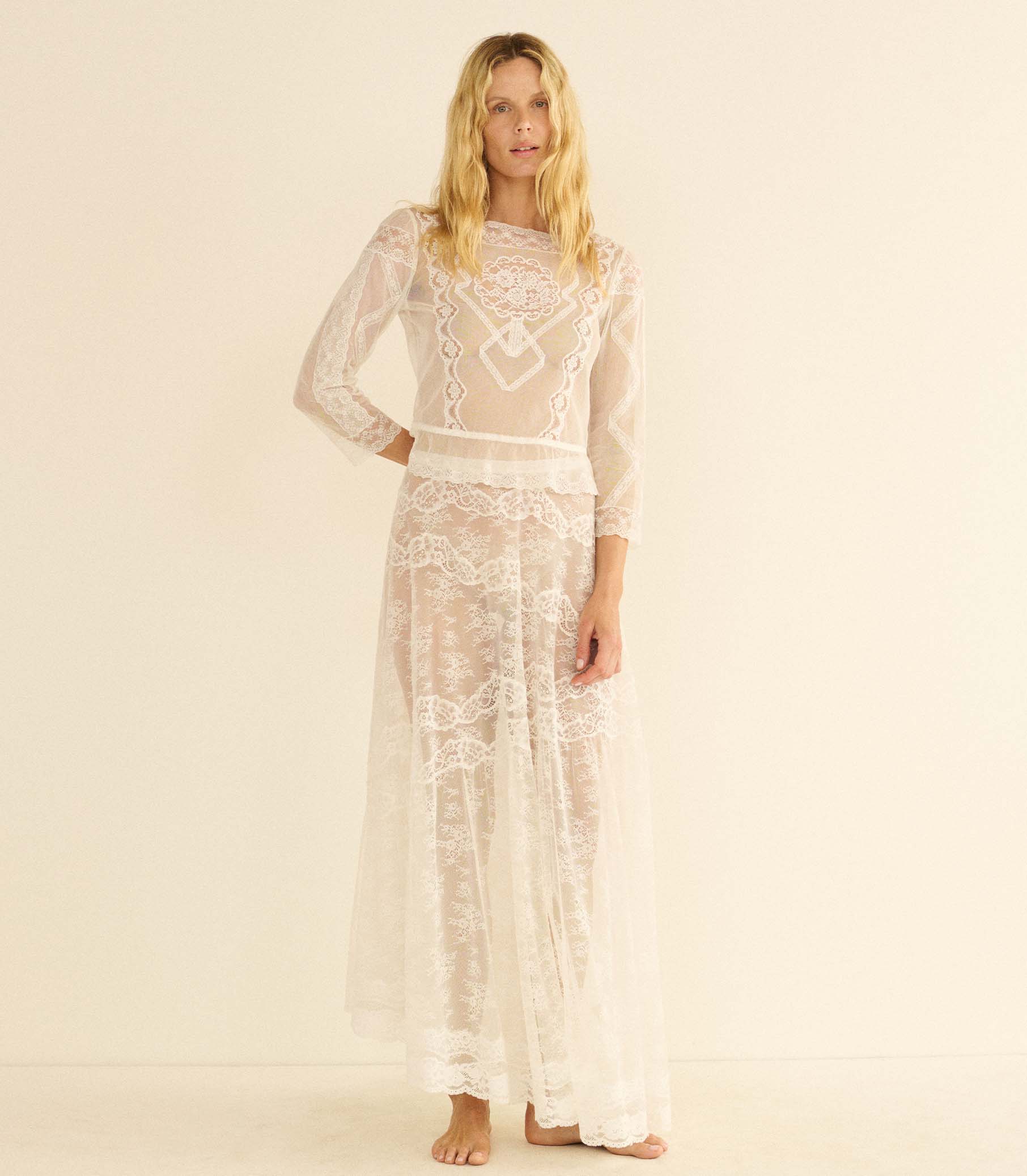 VICTORIANA SKIRT -- SALT - Image 6
