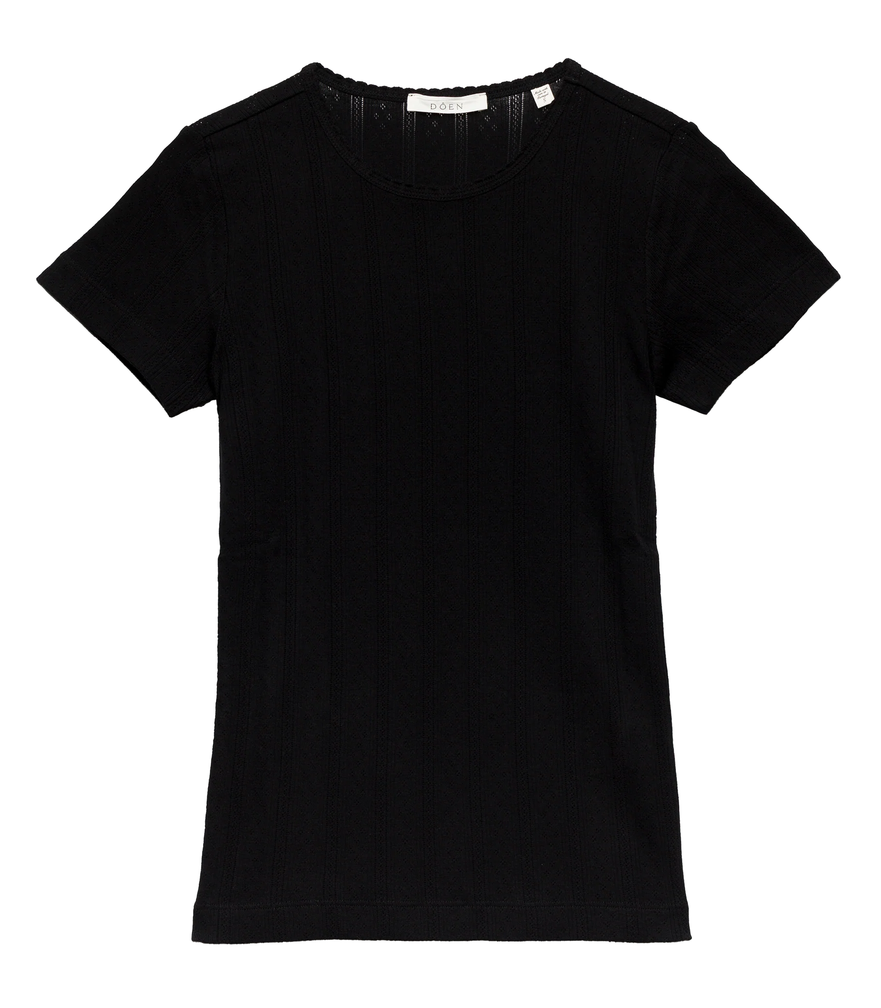 VIVI TEE -- BLACK QUELLE JOLIE POINTELLE - Image 4
