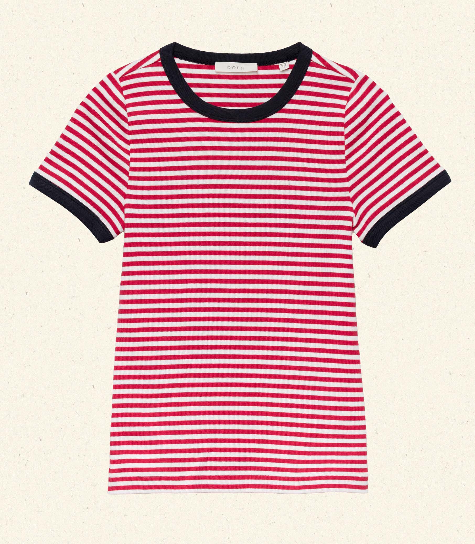 VIVI TEE -- ROUGE NANTUCKET STRIPE - Image 4