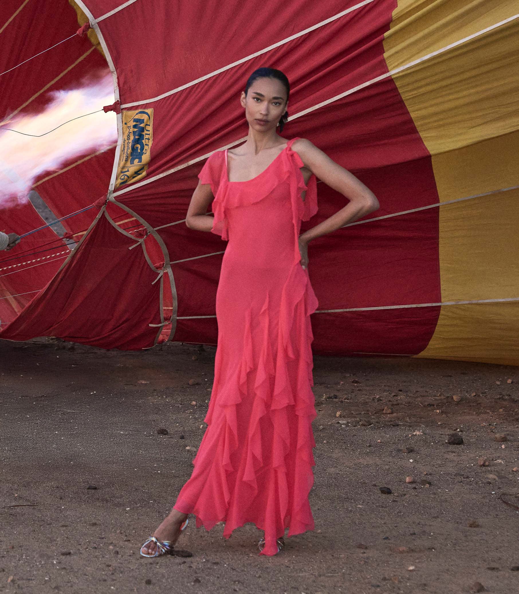 ZELIA DRESS -- BOUGAINVILLEA - Image 4